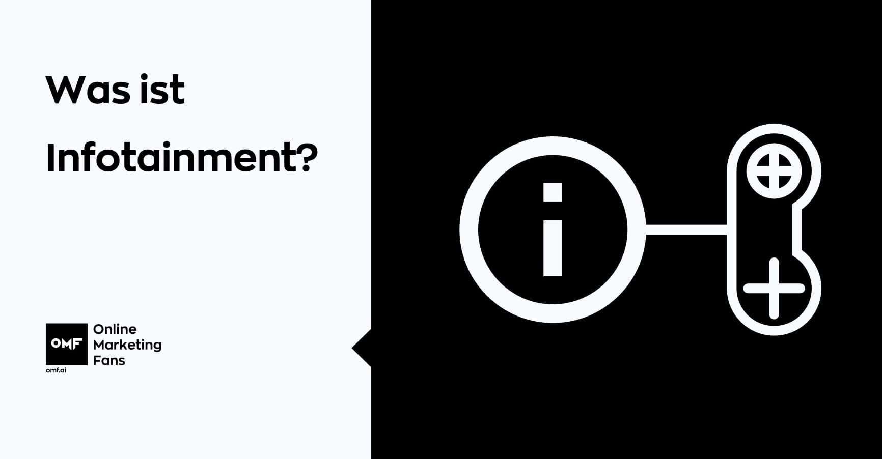 Was ist Infotainment? -Banner mit Icons